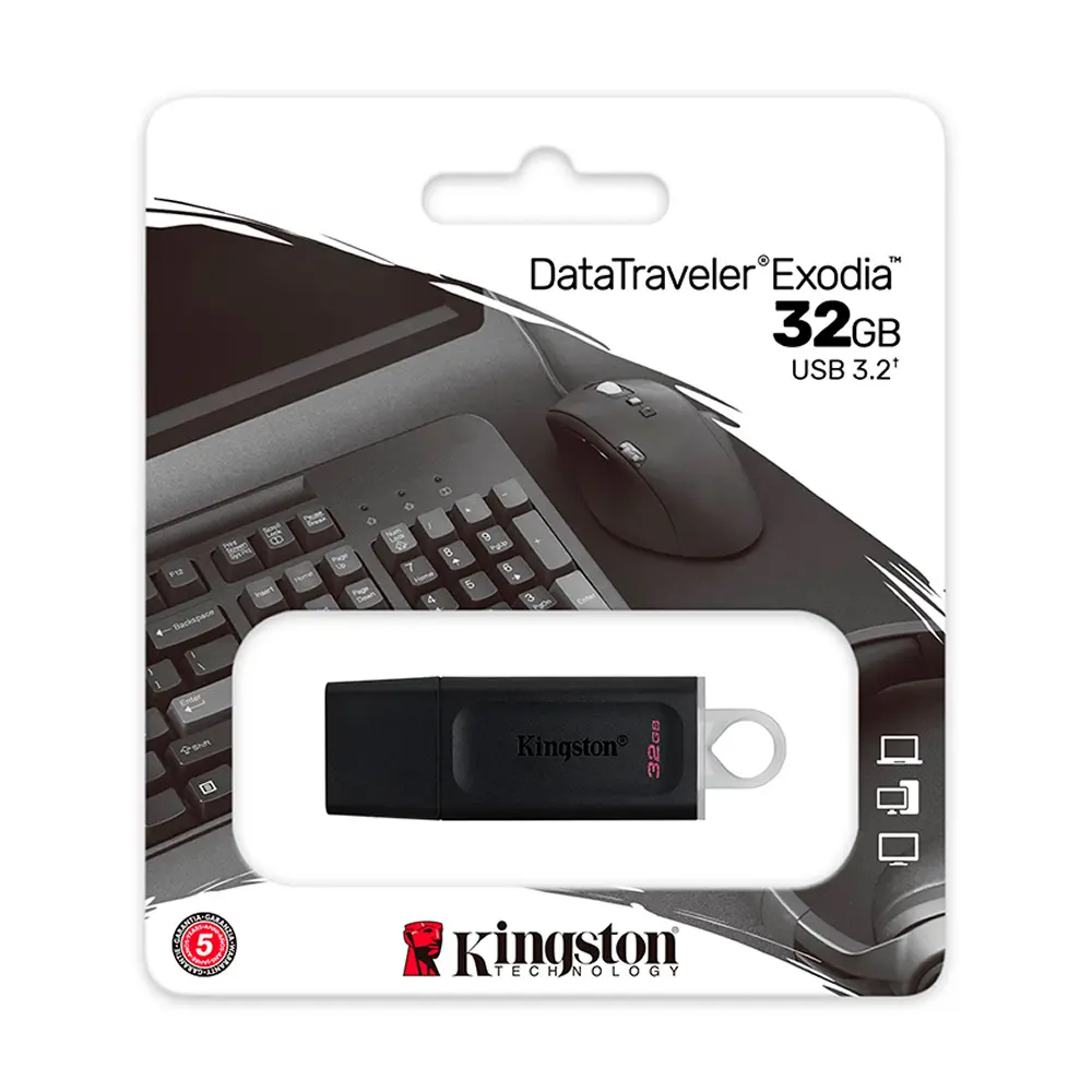 MEMORIA FLASH USB 3.2 KINGSTON DATA TRAVELER EXODIA 32GB